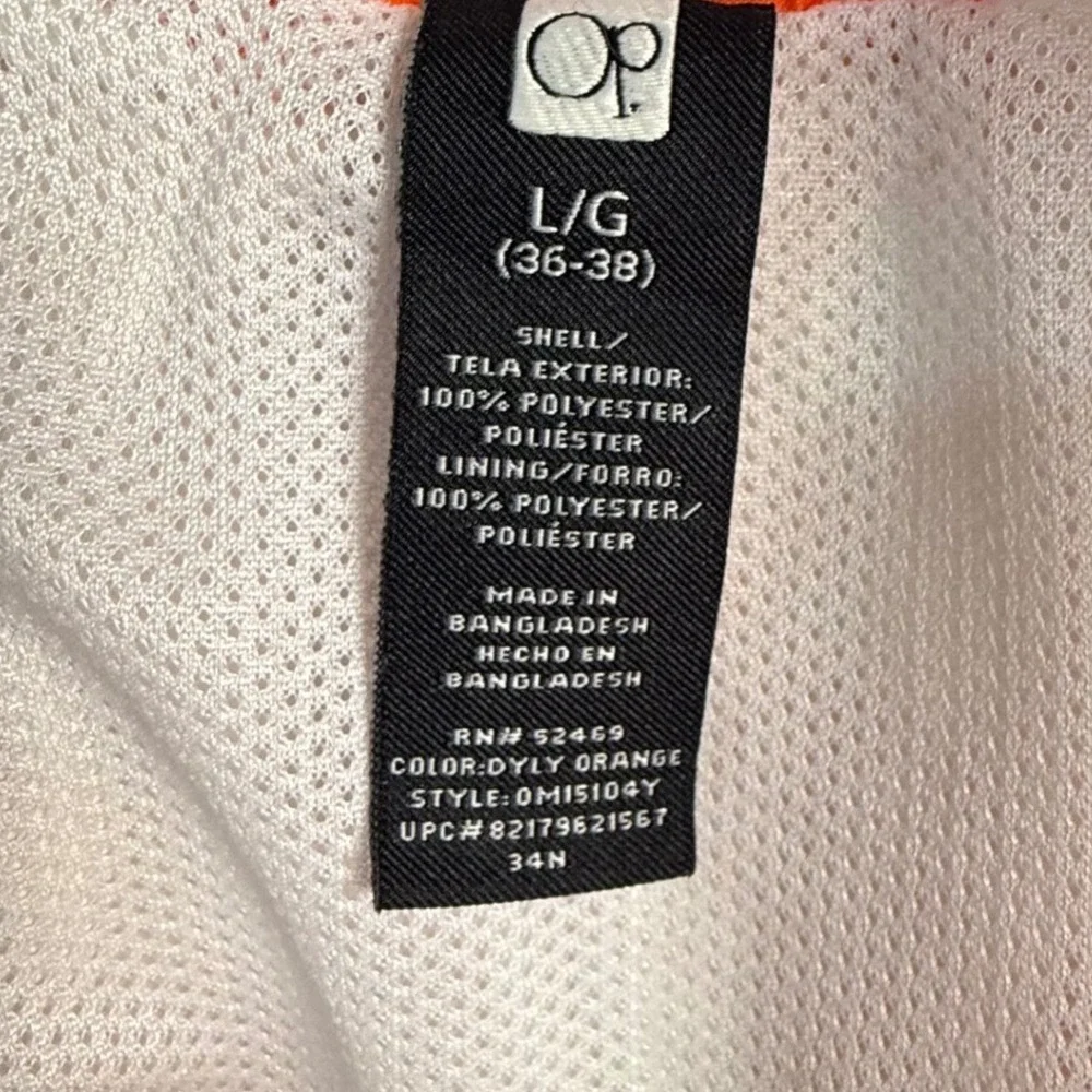 OP L Swim Trunks Orange Hibiscus‎ Floral Cargo Board Shorts Surf Beach Hawaiian